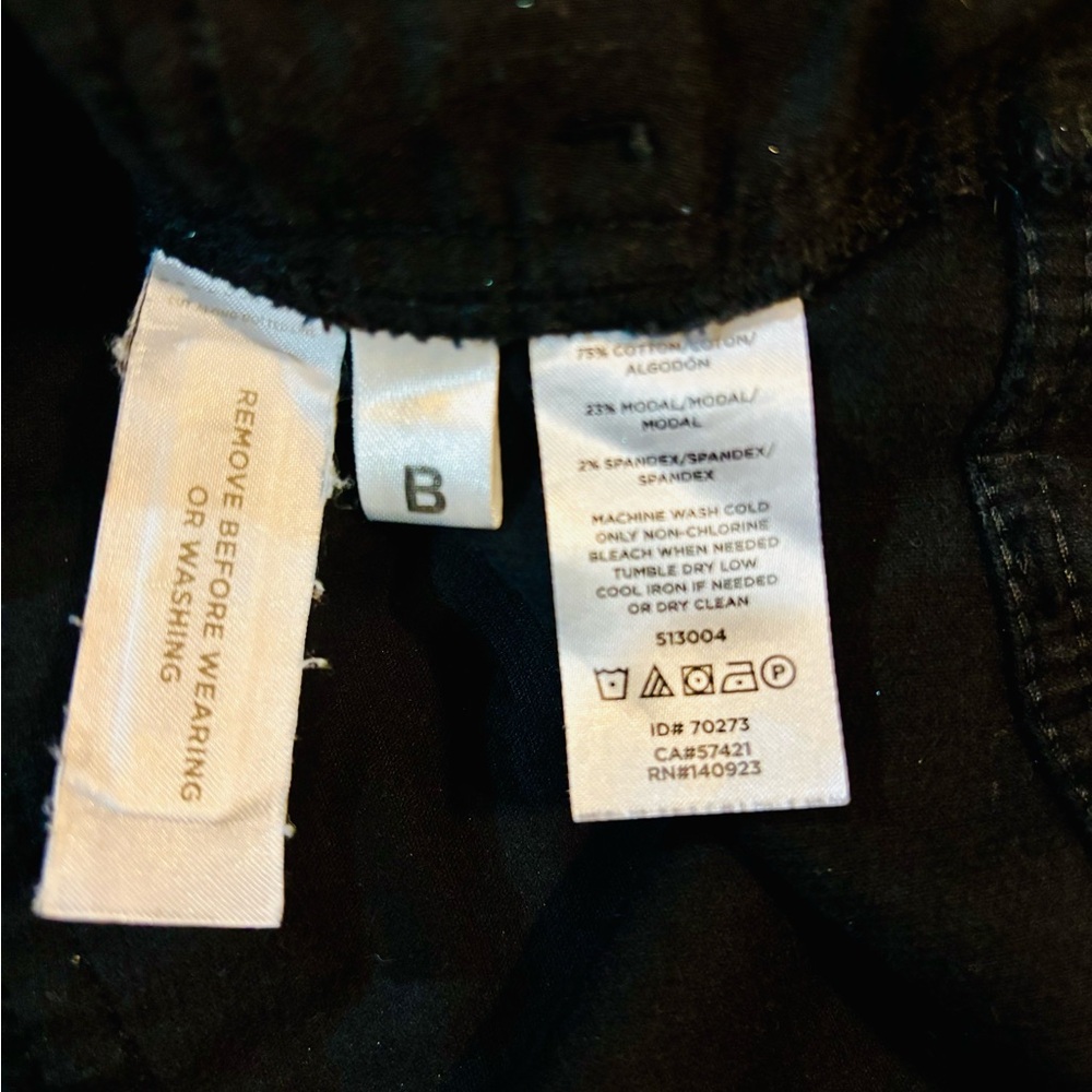 LOFT Black Corduroy Curvy High Waist Slinny Pants - Picture 10 of 10